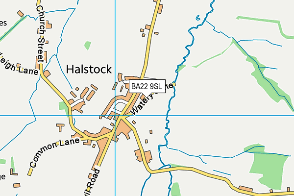 BA22 9SL map - OS VectorMap District (Ordnance Survey)