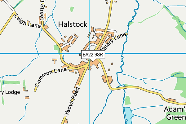 BA22 9SR map - OS VectorMap District (Ordnance Survey)
