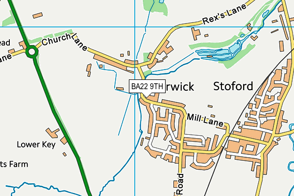 Barwick and Stoford Community Primary School map (BA22 9TH) - OS VectorMap District (Ordnance Survey)