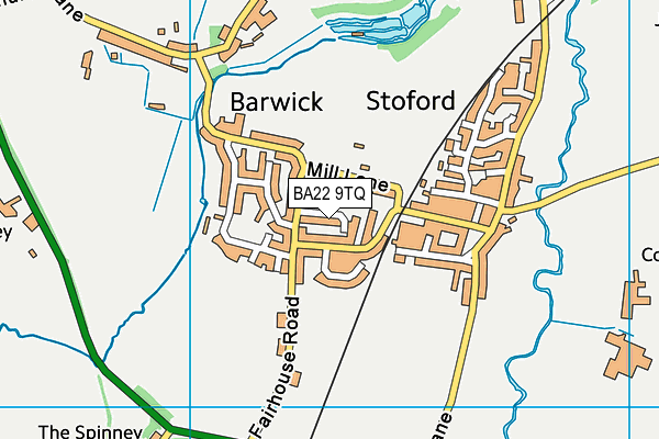 Barwick And Stoford Recreation Ground map (BA22 9TQ) - OS VectorMap District (Ordnance Survey)