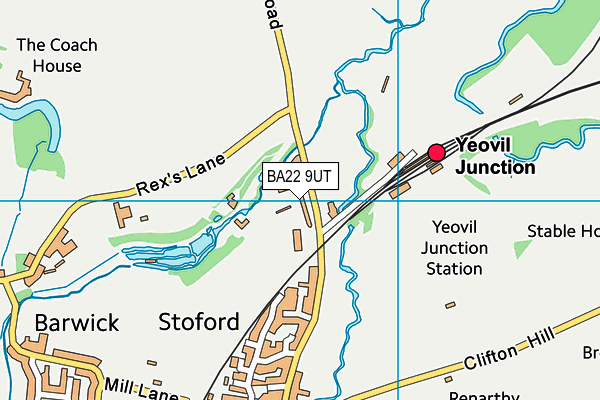 BA22 9UT map - OS VectorMap District (Ordnance Survey)