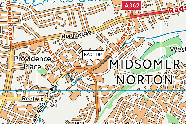 BA3 2DP map - OS VectorMap District (Ordnance Survey)