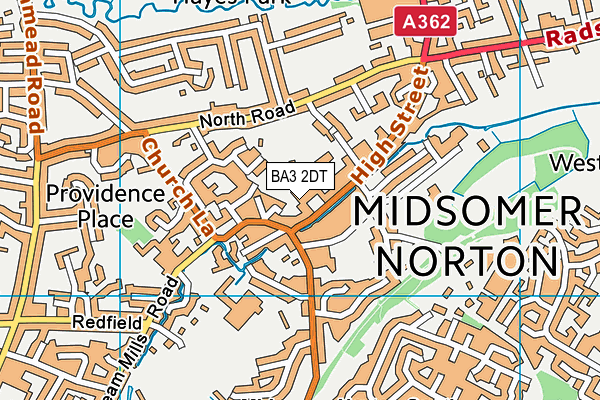 Ruby2shoes Ladies Gym (Closed) map (BA3 2DT) - OS VectorMap District (Ordnance Survey)