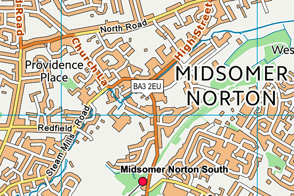 BA3 2EU map - OS VectorMap District (Ordnance Survey)