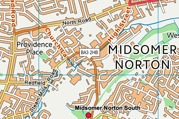 BA3 2HB map - OS VectorMap District (Ordnance Survey)