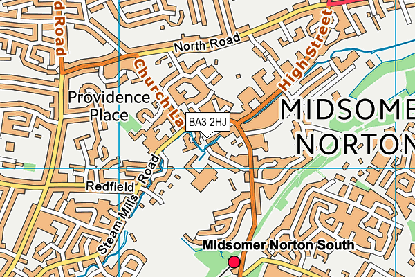 BA3 2HJ map - OS VectorMap District (Ordnance Survey)