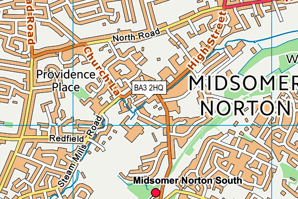 BA3 2HQ map - OS VectorMap District (Ordnance Survey)