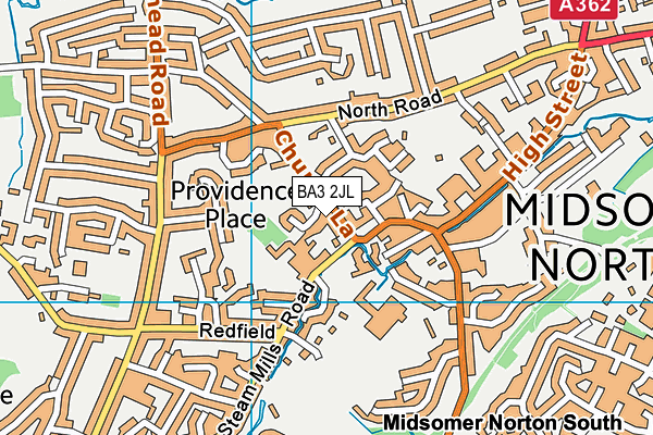 BA3 2JL map - OS VectorMap District (Ordnance Survey)