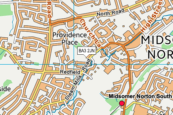 St John's Primary School map (BA3 2JN) - OS VectorMap District (Ordnance Survey)