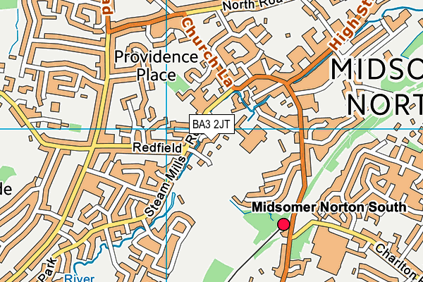 BA3 2JT map - OS VectorMap District (Ordnance Survey)