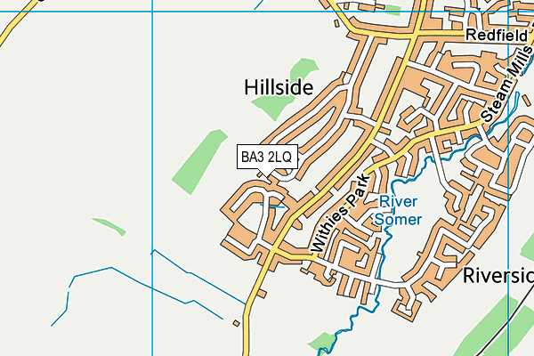 BA3 2LQ map - OS VectorMap District (Ordnance Survey)