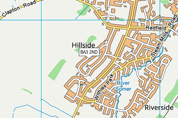 BA3 2ND map - OS VectorMap District (Ordnance Survey)