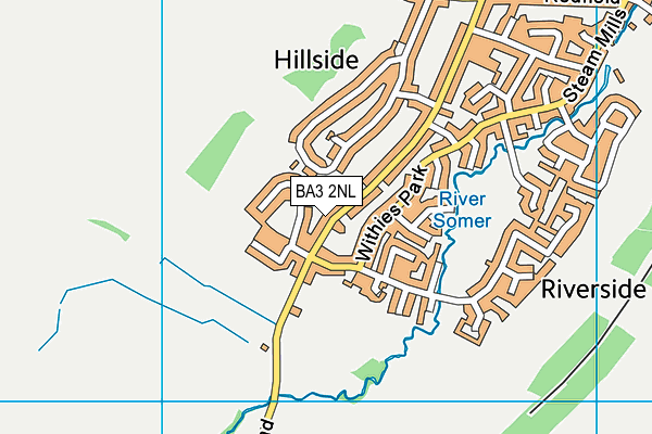 BA3 2NL map - OS VectorMap District (Ordnance Survey)