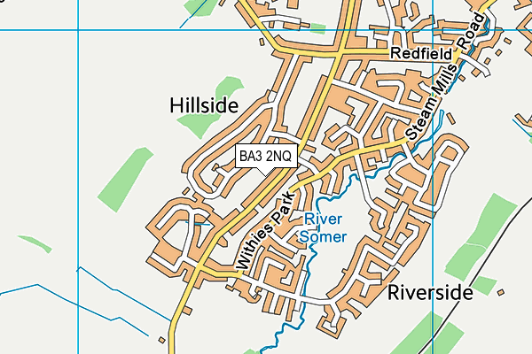 BA3 2NQ map - OS VectorMap District (Ordnance Survey)