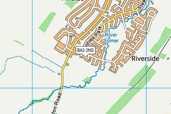 BA3 2NS map - OS VectorMap District (Ordnance Survey)