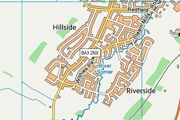 BA3 2NX map - OS VectorMap District (Ordnance Survey)