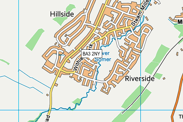 BA3 2NY map - OS VectorMap District (Ordnance Survey)