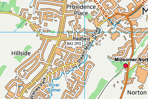 BA3 2PG map - OS VectorMap District (Ordnance Survey)