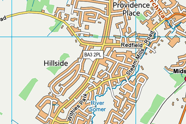 BA3 2PL map - OS VectorMap District (Ordnance Survey)