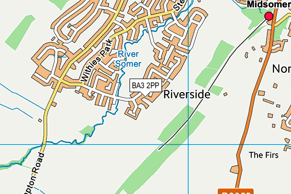 BA3 2PP map - OS VectorMap District (Ordnance Survey)