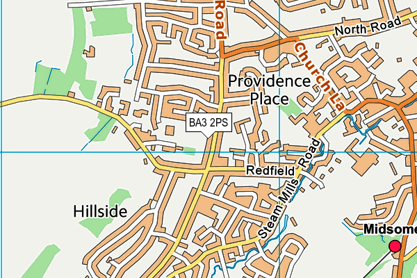 BA3 2PS map - OS VectorMap District (Ordnance Survey)