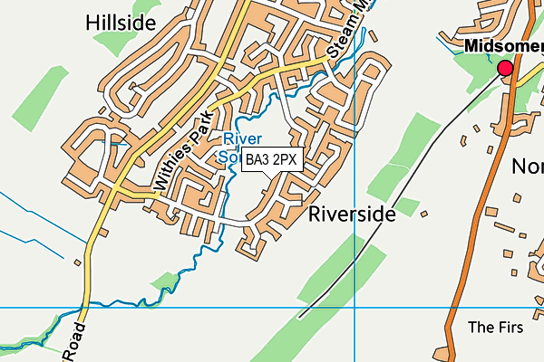 Map of FOSSEWAY TREE SERVICES LTD. at district scale