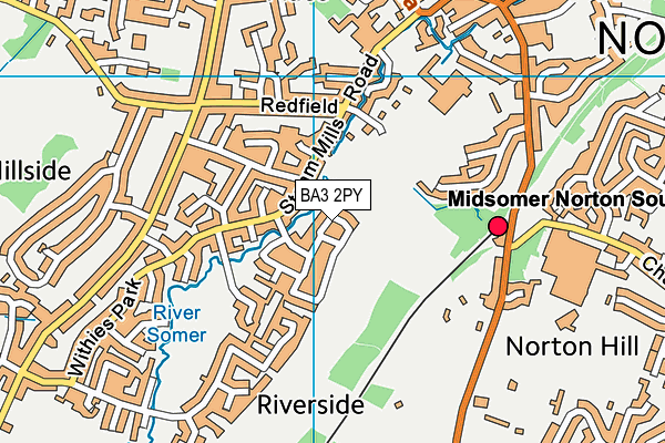 BA3 2PY map - OS VectorMap District (Ordnance Survey)