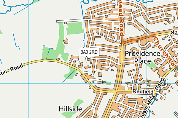 BA3 2RD map - OS VectorMap District (Ordnance Survey)