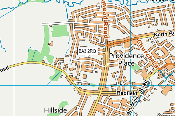 BA3 2RQ map - OS VectorMap District (Ordnance Survey)