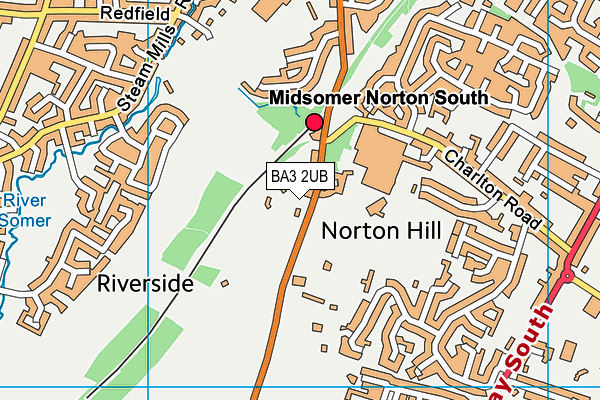 Norton Hill Sports Centre Sports Field map (BA3 2UB) - OS VectorMap District (Ordnance Survey)