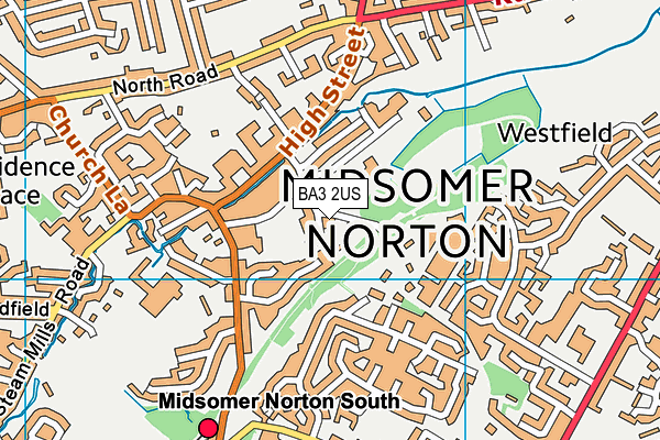 BA3 2US map - OS VectorMap District (Ordnance Survey)