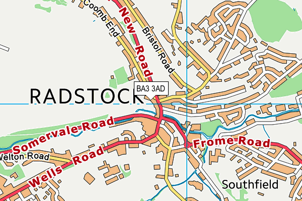 BA3 3AD map - OS VectorMap District (Ordnance Survey)