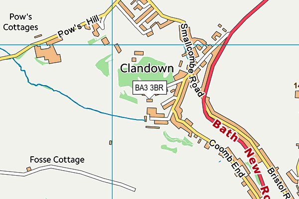 BA3 3BR map - OS VectorMap District (Ordnance Survey)