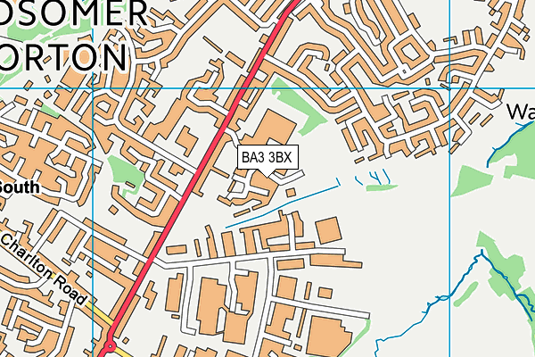 BA3 3BX map - OS VectorMap District (Ordnance Survey)
