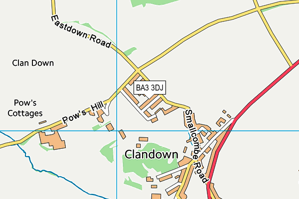 BA3 3DJ map - OS VectorMap District (Ordnance Survey)