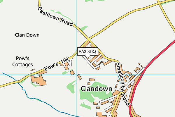 BA3 3DQ map - OS VectorMap District (Ordnance Survey)