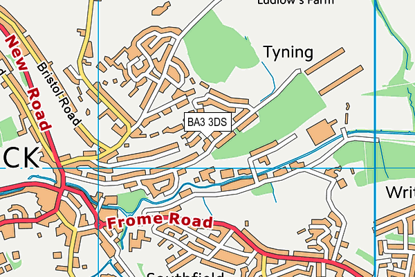 BA3 3DS map - OS VectorMap District (Ordnance Survey)