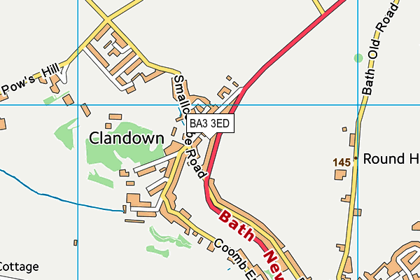 BA3 3ED map - OS VectorMap District (Ordnance Survey)