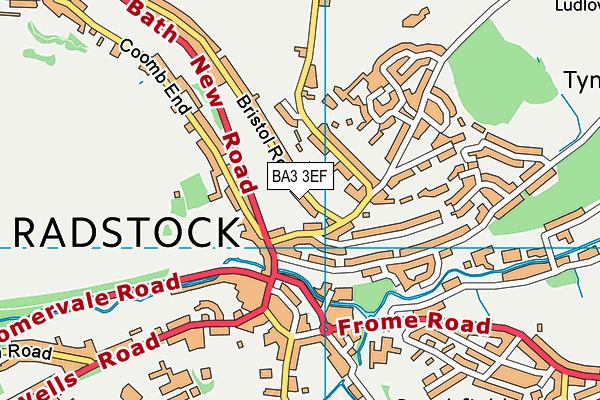 BA3 3EF map - OS VectorMap District (Ordnance Survey)