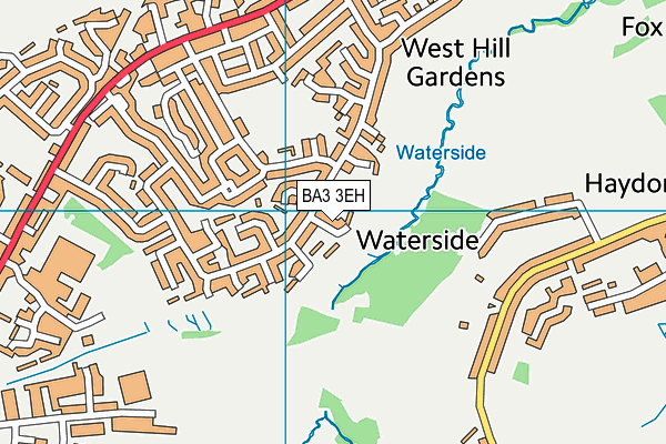 BA3 3EH map - OS VectorMap District (Ordnance Survey)