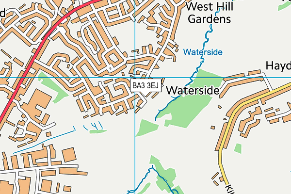 BA3 3EJ map - OS VectorMap District (Ordnance Survey)