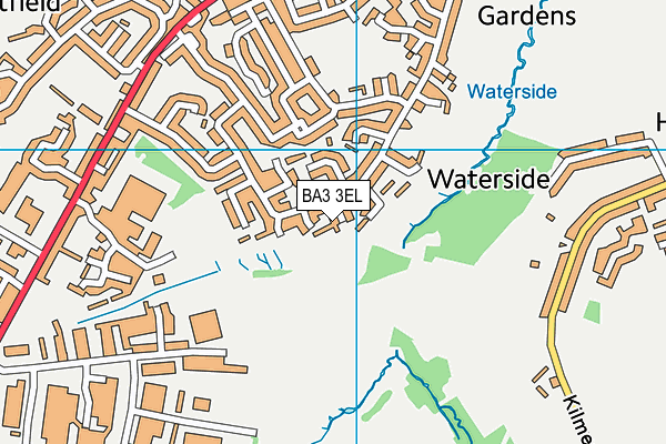 BA3 3EL map - OS VectorMap District (Ordnance Survey)