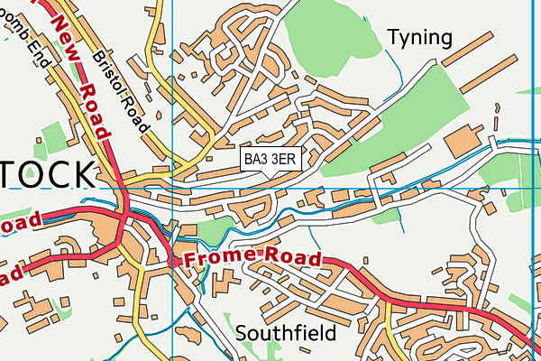 BA3 3ER map - OS VectorMap District (Ordnance Survey)