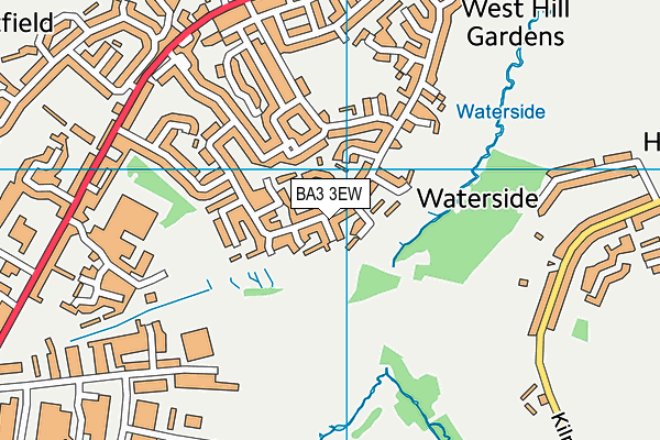 BA3 3EW map - OS VectorMap District (Ordnance Survey)