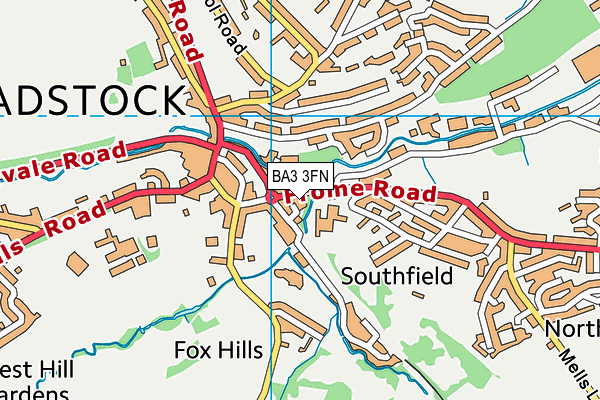 BA3 3FN map - OS VectorMap District (Ordnance Survey)