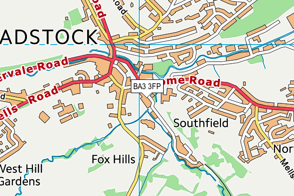 BA3 3FP map - OS VectorMap District (Ordnance Survey)