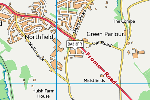 BA3 3FR map - OS VectorMap District (Ordnance Survey)