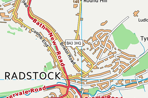 BA3 3HQ map - OS VectorMap District (Ordnance Survey)