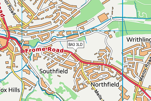 BA3 3LD map - OS VectorMap District (Ordnance Survey)