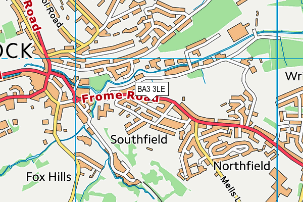 BA3 3LE map - OS VectorMap District (Ordnance Survey)